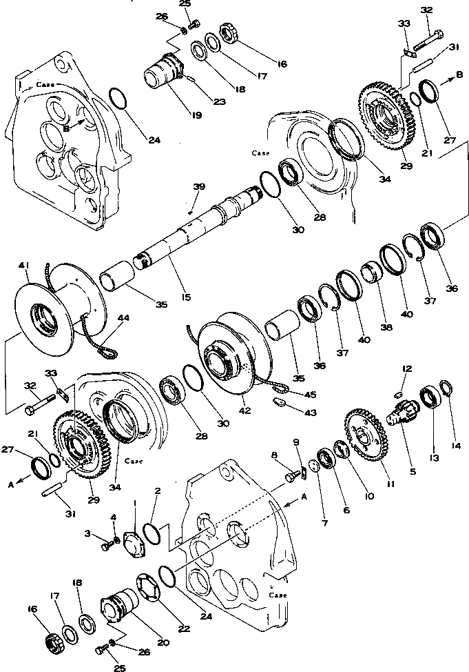 Схема запчастей Komatsu D355C-3 - ЛЕБЕДКА (/)(№9-) УПРАВЛ-Е РАБОЧИМ ОБОРУДОВАНИЕМ
