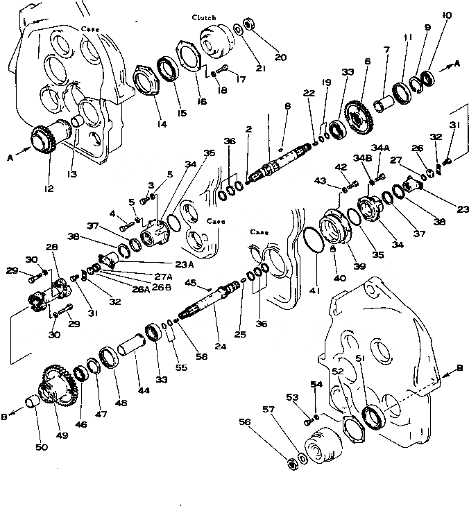 Схема запчастей Komatsu D355C-3 - ЛЕБЕДКА (/)(№9-) УПРАВЛ-Е РАБОЧИМ ОБОРУДОВАНИЕМ