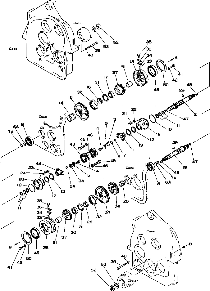 Схема запчастей Komatsu D355C-3 - ЛЕБЕДКА (/)(№9-) УПРАВЛ-Е РАБОЧИМ ОБОРУДОВАНИЕМ