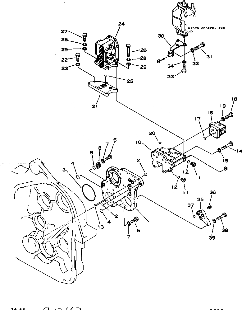 Схема запчастей Komatsu D355C-3 - ЛЕБЕДКА (7/9)(№-) УПРАВЛ-Е РАБОЧИМ ОБОРУДОВАНИЕМ