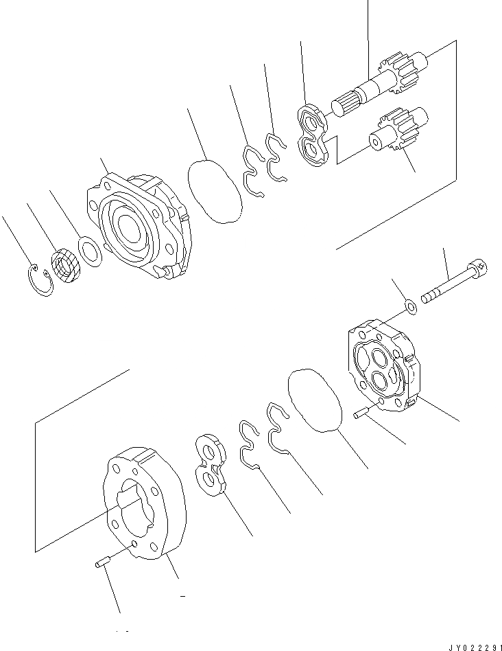 Схема запчастей Komatsu D355C-3 - НАСОС ПРОТИВОВЕСА (С ОТВАЛ)(№-78) УПРАВЛ-Е РАБОЧИМ ОБОРУДОВАНИЕМ