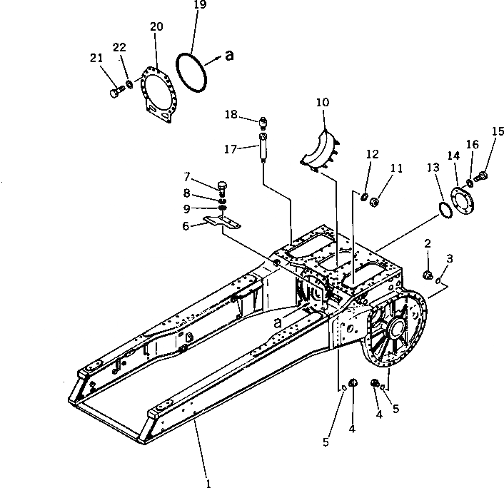 Схема запчастей Komatsu D355C-3 - ОСНОВН. РАМА (ДЛЯ GREECE)(№8-) ОПЦИОННЫЕ КОМПОНЕНТЫ