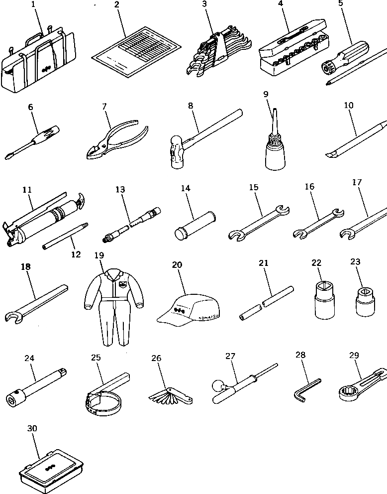 Схема запчастей Komatsu D355C-3 - ИНСТРУМЕНТ(№-) ИНСТРУМЕНТ