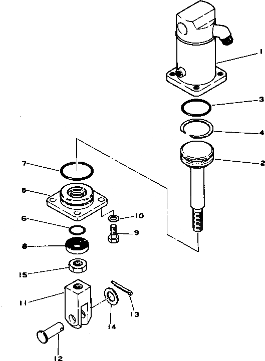 Схема запчастей Komatsu D355C-3 - ТОРМОЗН. ЦИЛИНДР(№()-) ТЯГОВ. ЛЕБЕДКА (DWT-)