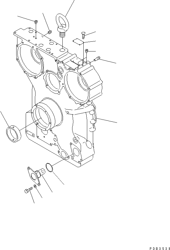 Схема запчастей Komatsu D375A-3A - МЕХ-М ОТБОРА МОЩНОСТИ (/) СИЛОВАЯ ПЕРЕДАЧА И КОНЕЧНАЯ ПЕРЕДАЧА