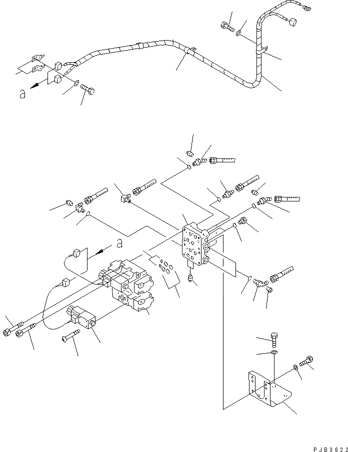 Схема запчастей Komatsu D375A-3A - ДВОЙН. НАКЛОН. КЛАПАН НАКЛОНА ГИДРАВЛИКА