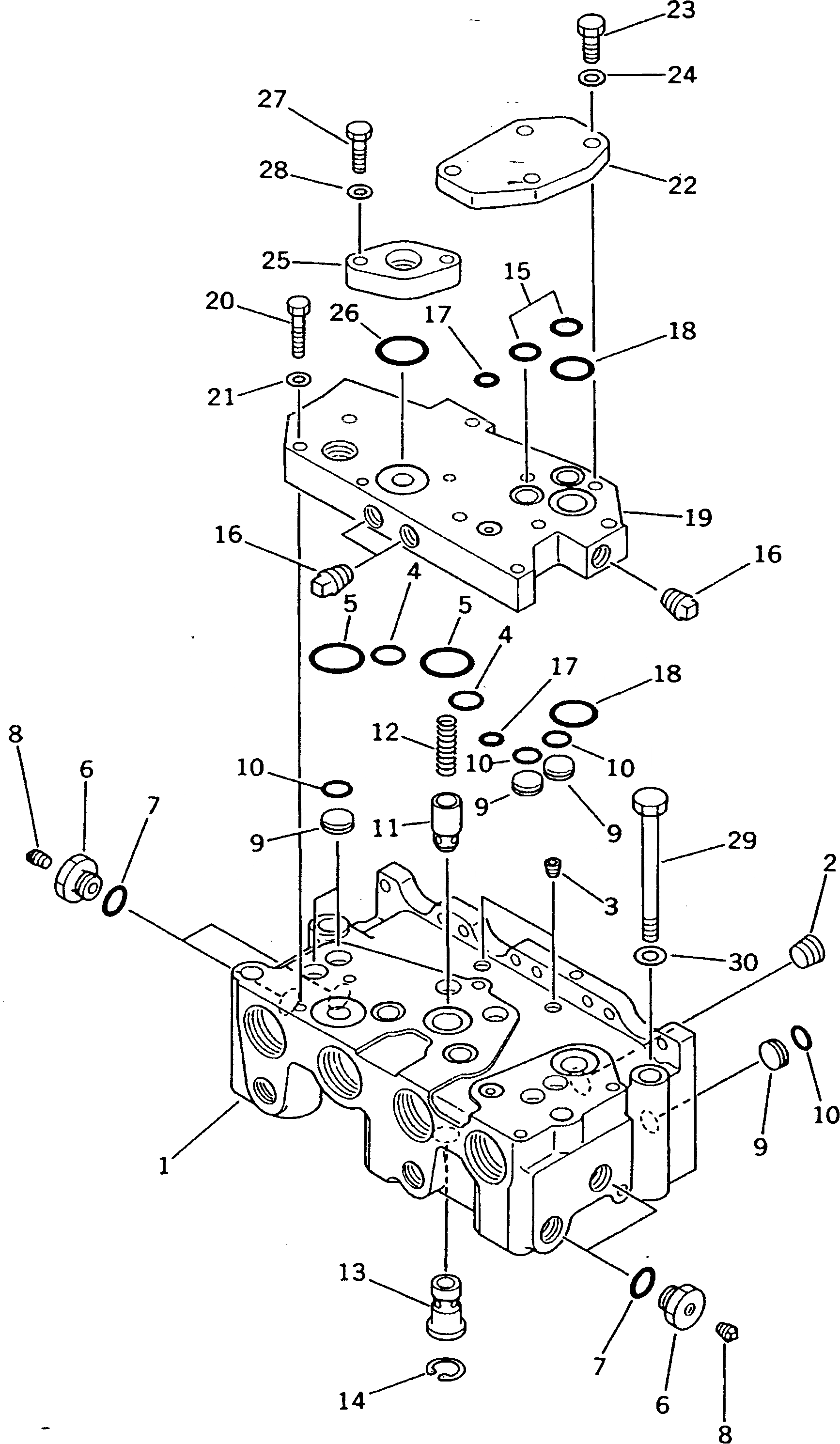 Схема запчастей Komatsu D375A-1 - КЛАПАН РУЛЕВОГО УПРАВЛЕНИЯ (/) СИСТЕМАУПРАВЛЕНИЯ ПОВОРОТОМ И КОНЕЧНАЯ ПЕРЕДАЧА
