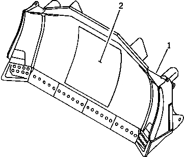 Схема запчастей Komatsu D375A-1 - ТОЛКАЮЩ. ПЛАСТИНА (ПРЯМ. ОТВАЛ ОТВАЛ) (№-¤-) РАБОЧЕЕ ОБОРУДОВАНИЕ