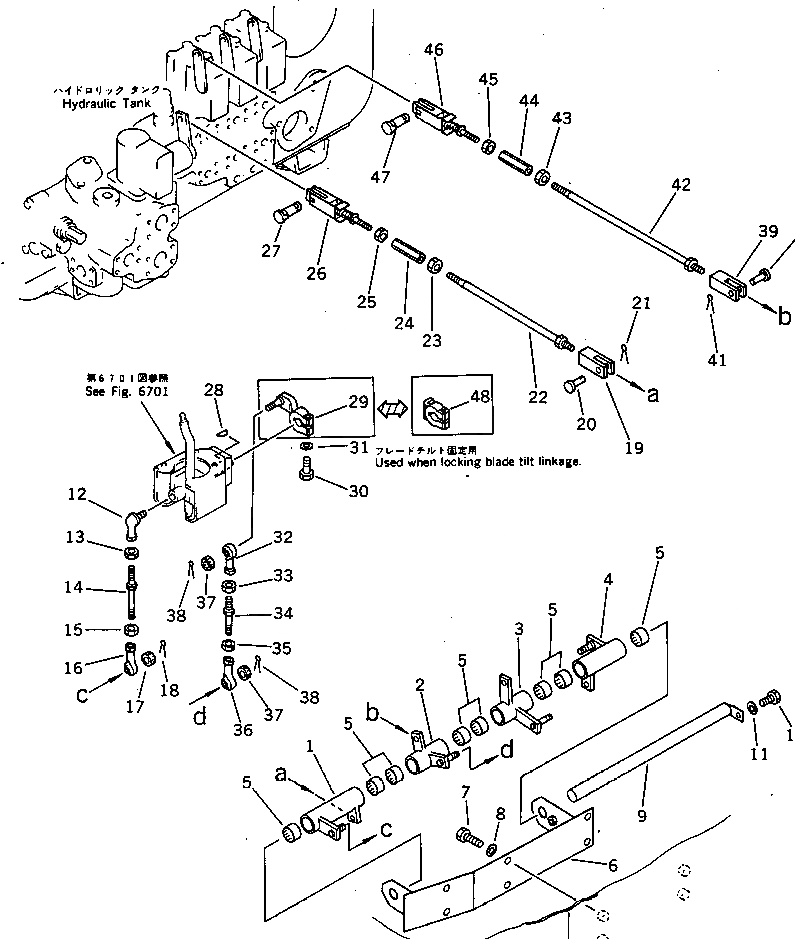 Схема запчастей Komatsu D375A-1 - ОТВАЛ МЕХ-М УПРАВЛ-Я УПРАВЛ-Е РАБОЧИМ ОБОРУДОВАНИЕМ
