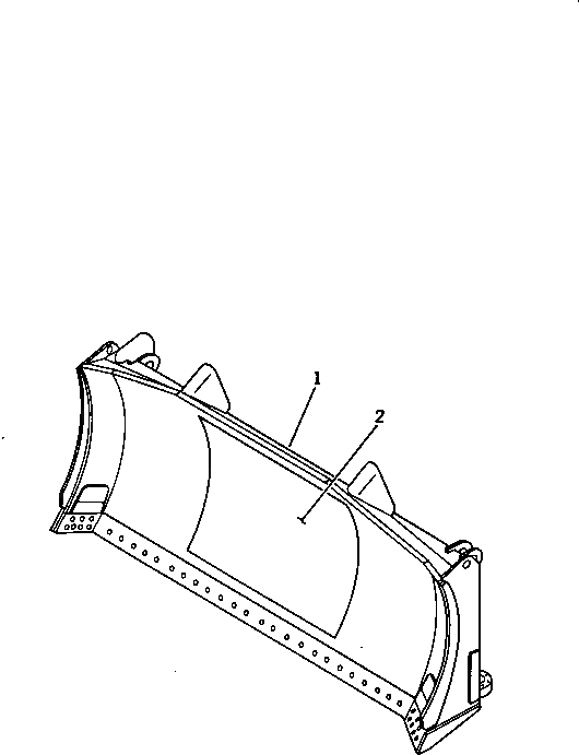 Схема запчастей Komatsu D375A-1 - ТОЛКАЮЩ. ПЛАСТИНА (ПРЯМ. ОТВАЛ ОТВАЛ) (№-¤7-) РАБОЧЕЕ ОБОРУДОВАНИЕ