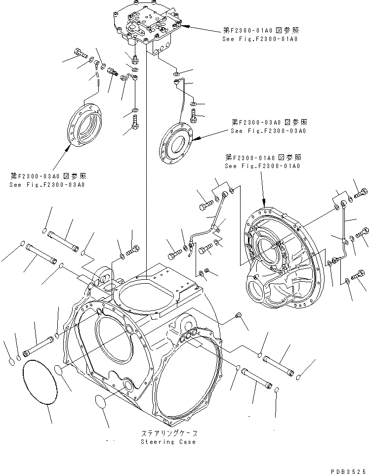 Схема запчастей Komatsu D375A-3D - РУЛЕВ. УПРАВЛЕНИЕ И ТОРМОЗНАЯ ГИДРОЛИНИЯ СИЛОВАЯ ПЕРЕДАЧА И КОНЕЧНАЯ ПЕРЕДАЧА