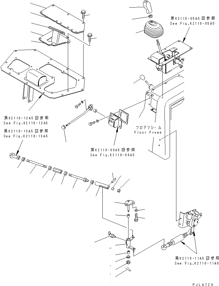 Схема запчастей Komatsu D375A-3D - ТОПЛИВН. И ТРАНСМИССИЯ РЫЧАГ (МОРОЗОУСТОЙЧИВ. СПЕЦ-Я) (С ЗАСЛОНКА) КАБИНА ОПЕРАТОРА И СИСТЕМА УПРАВЛЕНИЯ