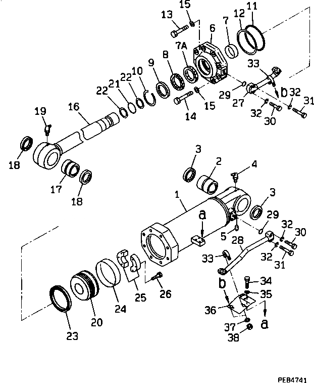 Схема запчастей Komatsu D375A-3D - РЫХЛИТЕЛЬ ГИДРОЦИЛИНДР ПОДЪЕМА (МОРОЗОУСТОЙЧИВ. СПЕЦ-Я) ОСНОВН. КОМПОНЕНТЫ И РЕМКОМПЛЕКТЫ