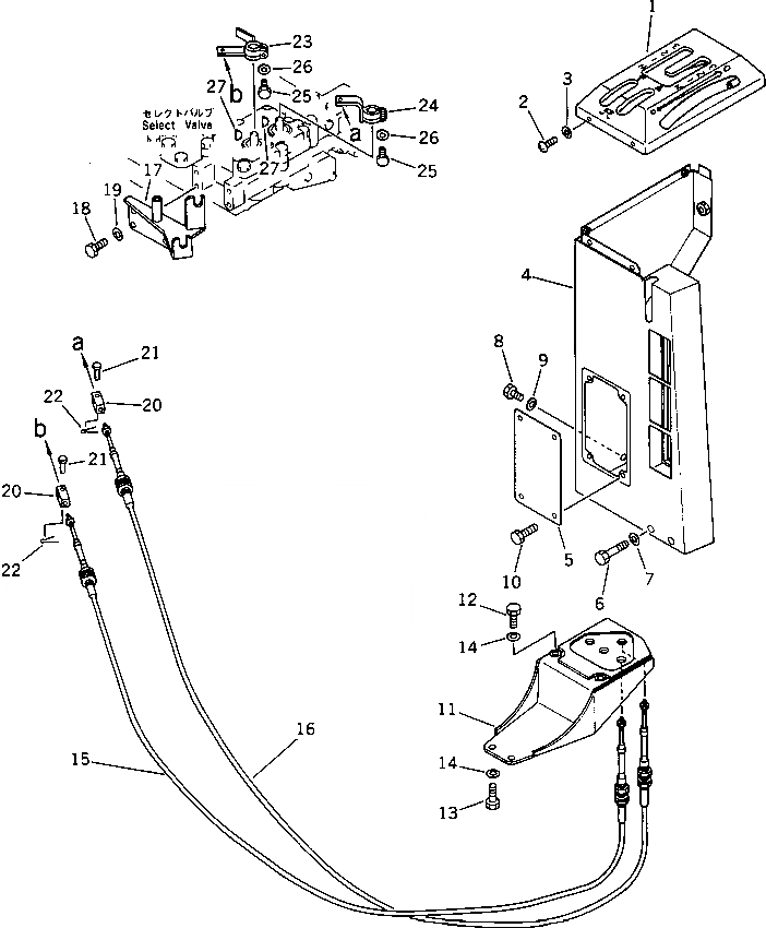 Схема запчастей Komatsu D375A-2 - УПРАВЛ-Е ТРАНСМИССИЕЙ МЕХАНИЗМ СИСТЕМА УПРАВЛЕНИЯ
