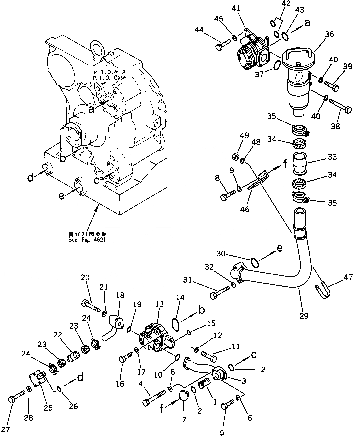 Схема запчастей Komatsu D375A-2 - ГИДРОЛИНИЯ ТРАНСМИССИИ (/) СИСТЕМА УПРАВЛЕНИЯ