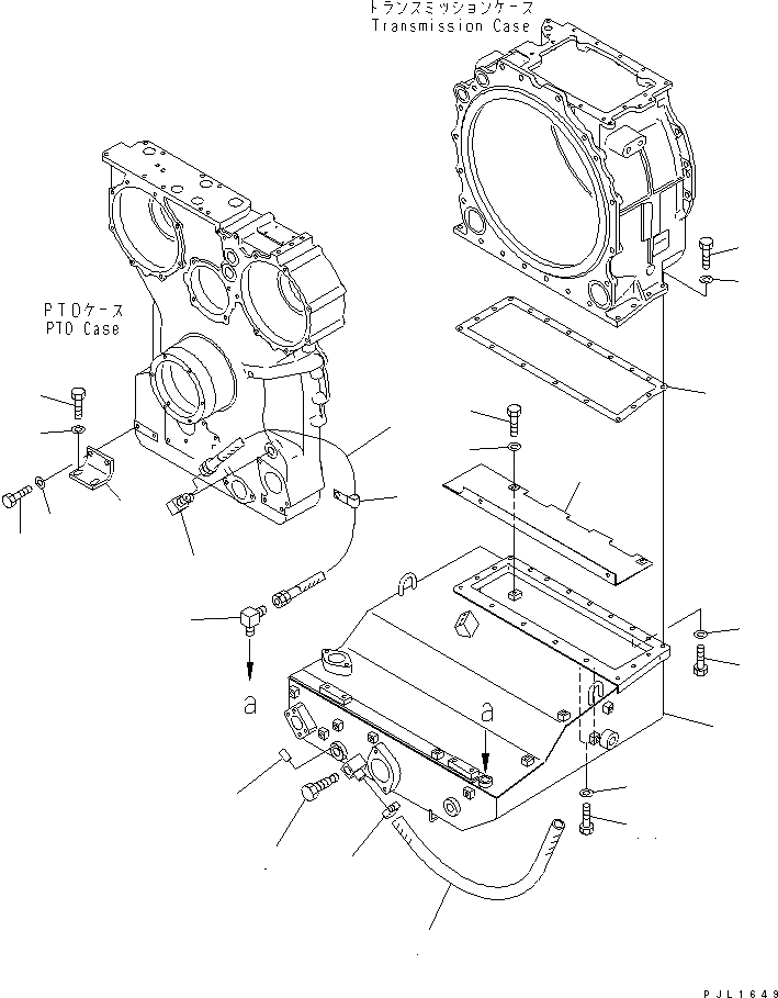 Схема запчастей Komatsu D375A-3 - СИЛОВАЯ ЛИНИЯ БАК (С ОБОГРЕВ. ПОДДОНА)(№7-) СИЛОВАЯ ПЕРЕДАЧА И КОНЕЧНАЯ ПЕРЕДАЧА