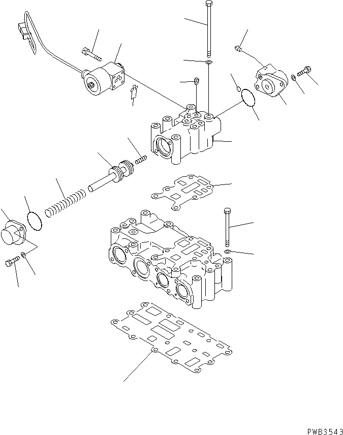 Схема запчастей Komatsu D375A-3 - ГИДРОТРАНСФОРМАТОР КЛАПАН (/) СИЛОВАЯ ПЕРЕДАЧА И КОНЕЧНАЯ ПЕРЕДАЧА