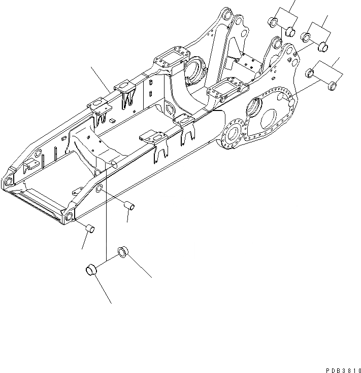 Схема запчастей Komatsu D375A-3 - ОСНОВН. РАМА (СПЕЦ. ORDER) ОСНОВН. РАМА И КОМПОНЕНТЫ