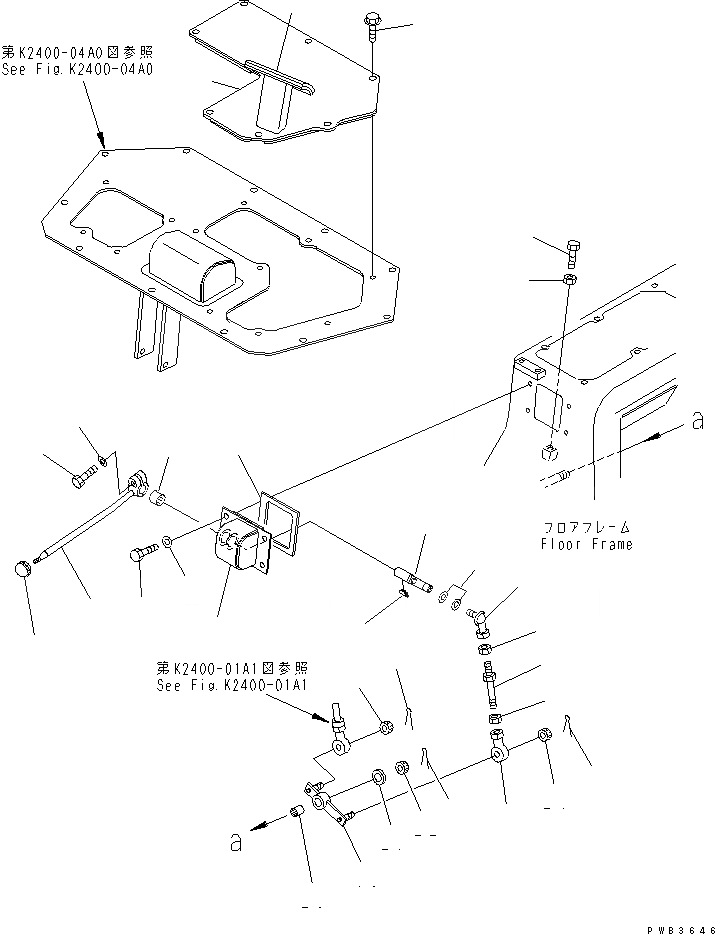 Схема запчастей Komatsu D375A-3 - ТРАНСМИССИЯ ТОРМОЗ. РЫЧАГ КАБИНА ОПЕРАТОРА И СИСТЕМА УПРАВЛЕНИЯ