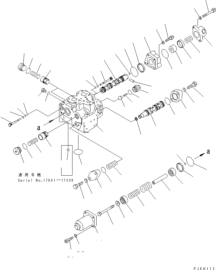 Схема запчастей Komatsu D375A-3 - УПРАВЛЯЮЩ. КЛАПАН (/) (ПОДЪЕМ. ОТВАЛА) (- DEG. СПЕЦ-Я.) ОСНОВН. КОМПОНЕНТЫ И РЕМКОМПЛЕКТЫ