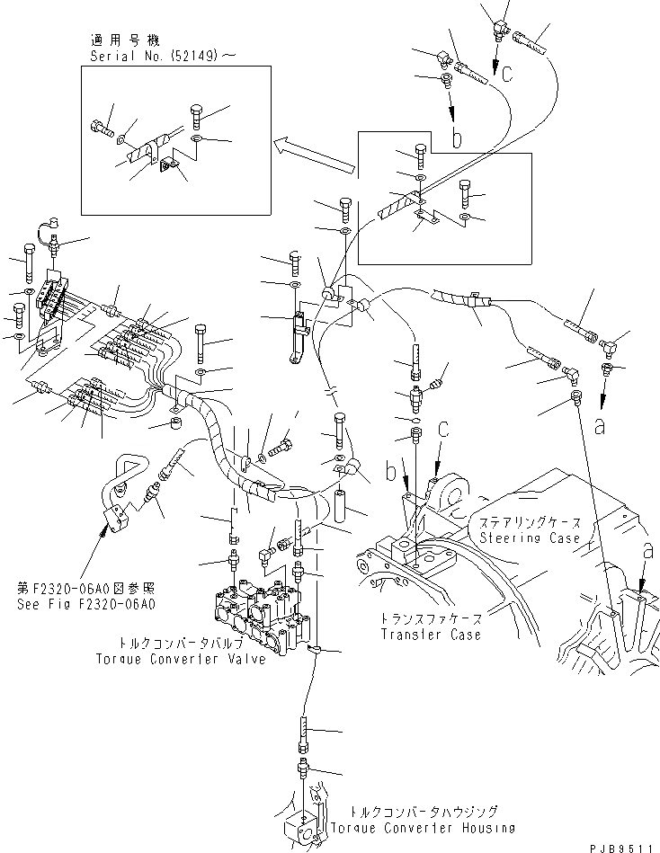 Схема запчастей Komatsu D375A-3A-01 - КОНЦЕНТР. ТРУБЫ (РЕГУЛИР. POSITION РЫЧАГ)(№7-) СИЛОВАЯ ПЕРЕДАЧА И КОНЕЧНАЯ ПЕРЕДАЧА