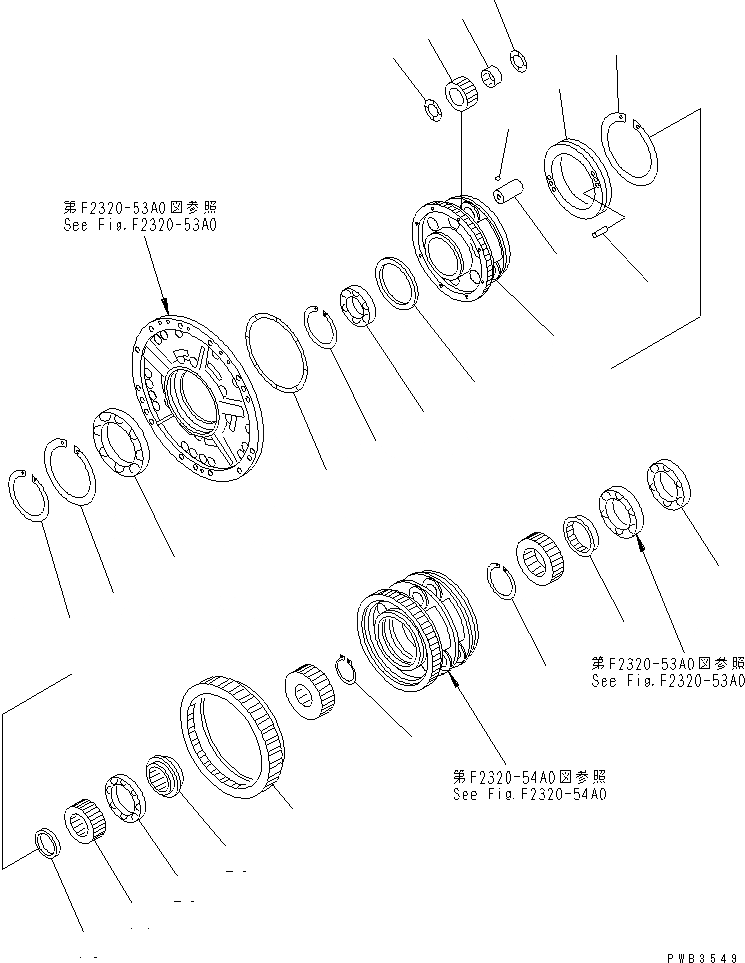 Схема запчастей Komatsu D375A-3A-01 - ТРАНСМИССИЯ (/8)¤ НЕСУЩИЙ ЭЛЕМЕНТ (/) СИЛОВАЯ ПЕРЕДАЧА И КОНЕЧНАЯ ПЕРЕДАЧА