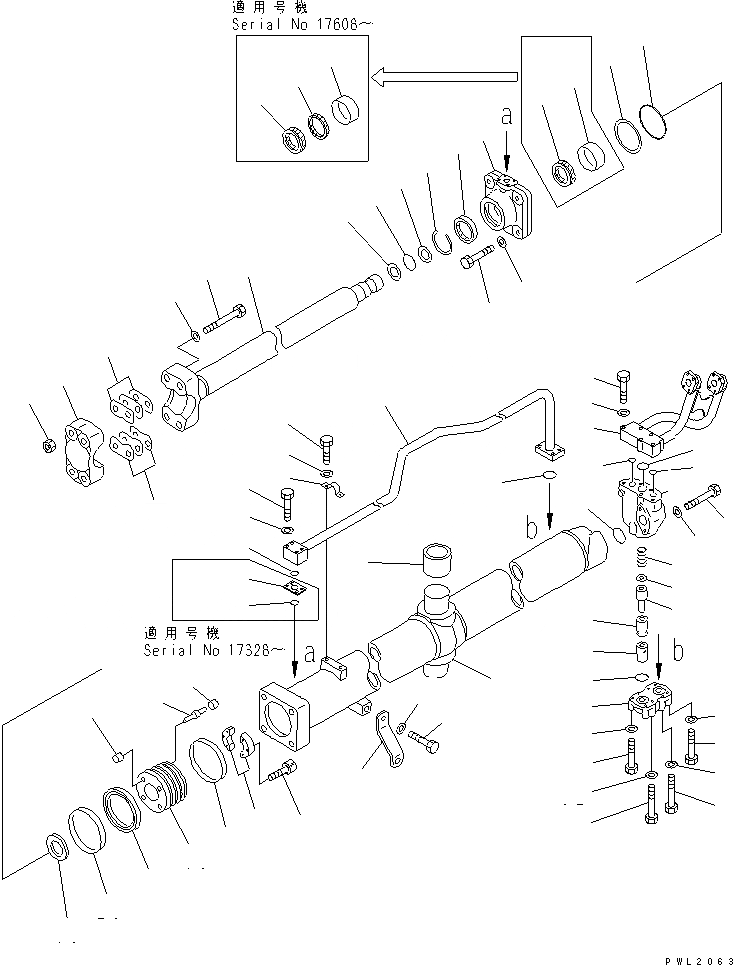 Схема запчастей Komatsu D375A-3A-01 - ЦИЛИНДР ПОДЪЕМА ОТВАЛА ОСНОВН. КОМПОНЕНТЫ И РЕМКОМПЛЕКТЫ
