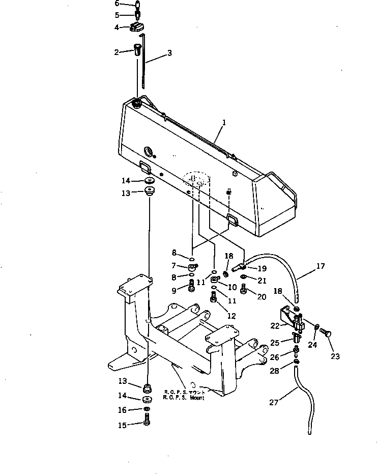 Схема запчастей Komatsu D375A-2 - ТОПЛИВН. БАК. (МОРОЗОУСТОЙЧИВ. СПЕЦ-Я) КОМПОНЕНТЫ ДВИГАТЕЛЯ И ЭЛЕКТРИКА