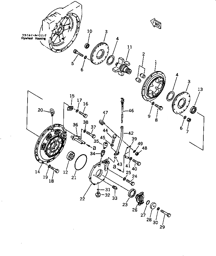 Схема запчастей Komatsu D375A-2 - ДЕМПФЕР (МОРОЗОУСТОЙЧИВ. СПЕЦ-Я) ГТР CONVERTOR¤ ТРАНСМИССИЯ¤ РУЛЕВ. УПРАВЛЕНИЕ И КОНЕЧНАЯ ПЕРЕДАЧА