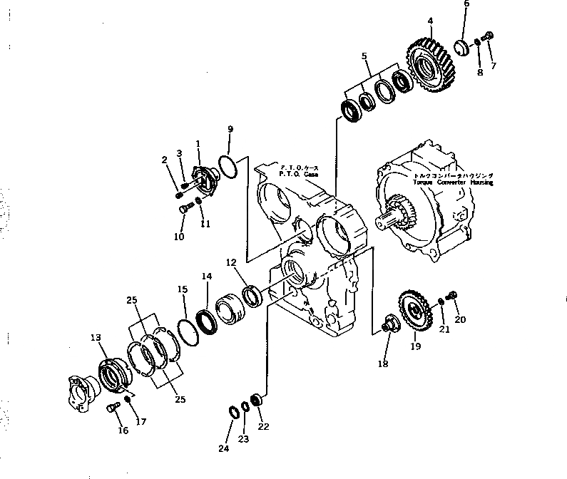 Схема запчастей Komatsu D375A-2 - МЕХ-М ОТБОРА МОЩНОСТИ (/) ГТР CONVERTOR¤ ТРАНСМИССИЯ¤ РУЛЕВ. УПРАВЛЕНИЕ И КОНЕЧНАЯ ПЕРЕДАЧА