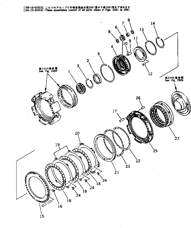 Схема запчастей Komatsu D375A-2 - ТРАНСМИССИЯ (/) 2 МУФТА ГТР CONVERTOR¤ ТРАНСМИССИЯ¤ РУЛЕВ. УПРАВЛЕНИЕ И КОНЕЧНАЯ ПЕРЕДАЧА