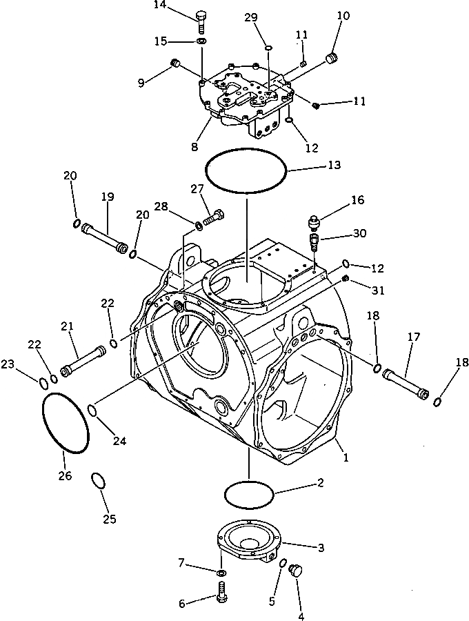 Схема запчастей Komatsu D375A-2 - РУЛЕВ. УПРАВЛЕНИЕ КОРПУС ГТР CONVERTOR¤ ТРАНСМИССИЯ¤ РУЛЕВ. УПРАВЛЕНИЕ И КОНЕЧНАЯ ПЕРЕДАЧА