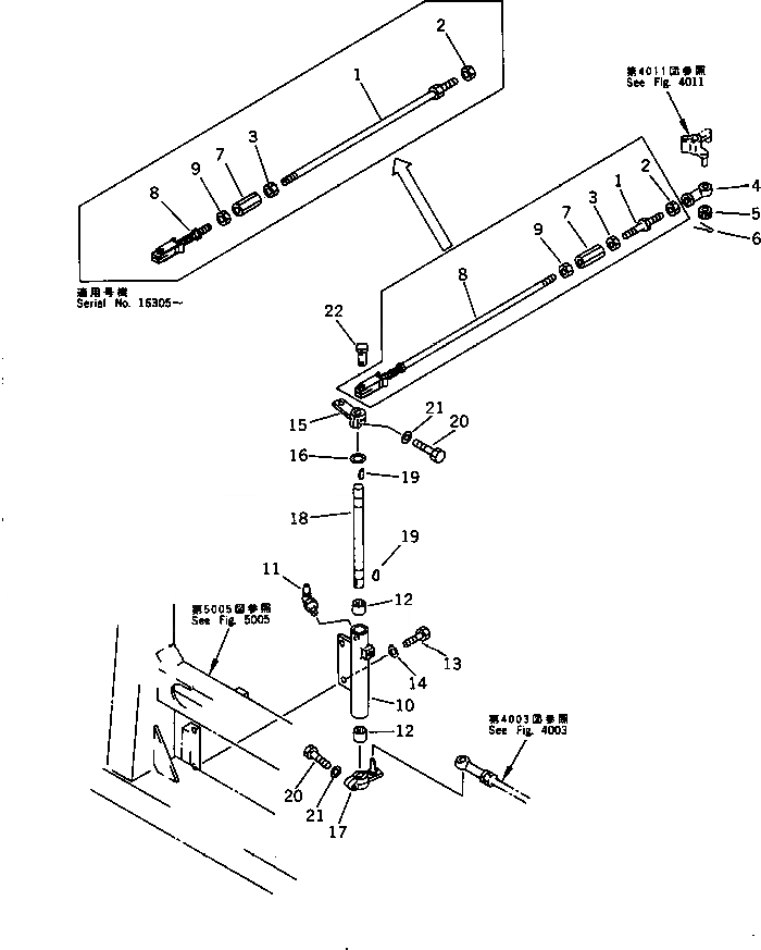 Схема запчастей Komatsu D375A-2 - МЕХАНИЗМ УПРАВЛ-Я ПОДАЧЕЙ ТОПЛИВА (/) (БЕЗ КОНТРОЛЯ ПРОСКАЛЬЗ-Я ГУСЕНИЦ) СИСТЕМА УПРАВЛЕНИЯ