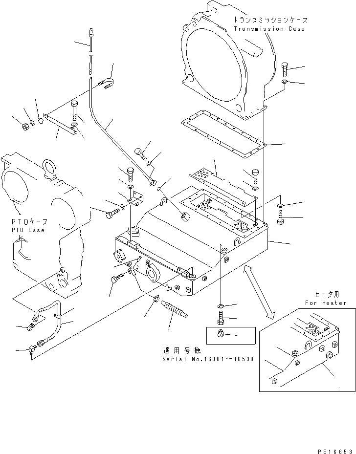 Схема запчастей Komatsu D375A-2 - ГИДРОЛИНИЯ ТРАНСМИССИИ (/) СИСТЕМА УПРАВЛЕНИЯ