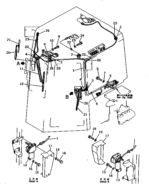 Схема запчастей Komatsu D375A-2 - СТАЛЬНАЯ КАБИНА (7/9) (КАБИНА ЭЛЕКТРИКА¤ ПЕРЕДН.)          (МОРОЗОУСТОЙЧИВ. СПЕЦ-Я) ЧАСТИ КОРПУСА