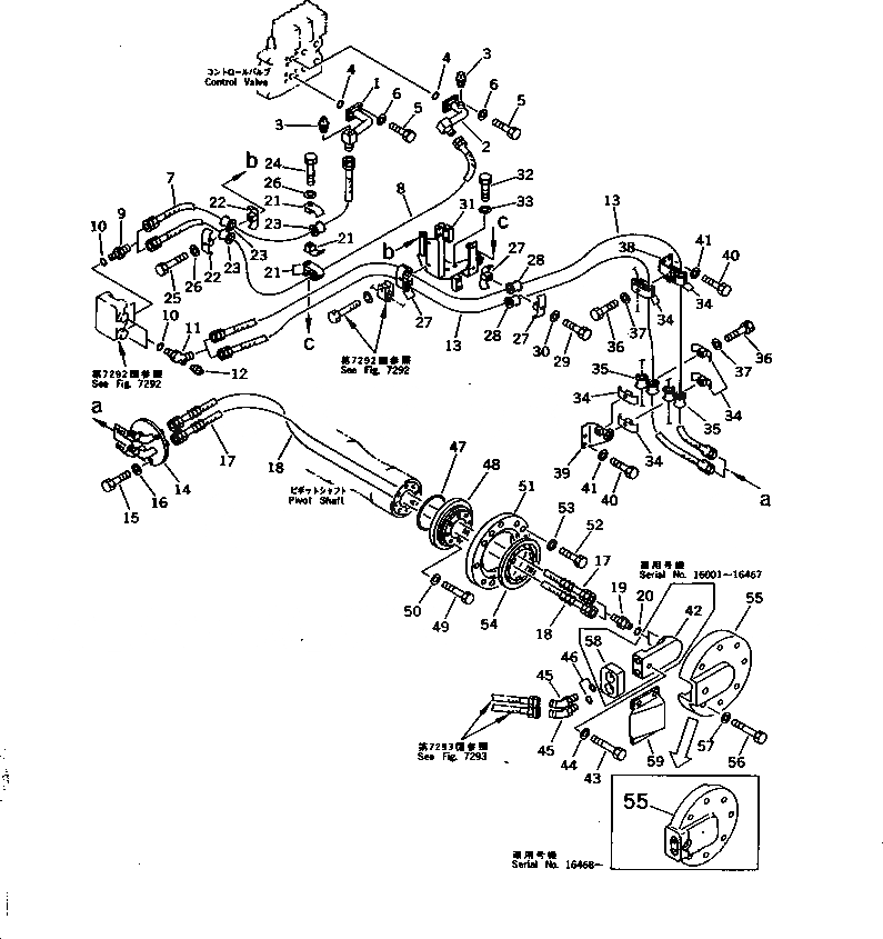 Схема запчастей Komatsu D375A-2 - ГИДРОЛИНИЯ (ПЕРЕКОС. ОТВАЛА ЛИНИЯ) (/) (НАКЛОНЯЕМ. ОТВАЛ) РАБОЧЕЕ ОБОРУДОВАНИЕ