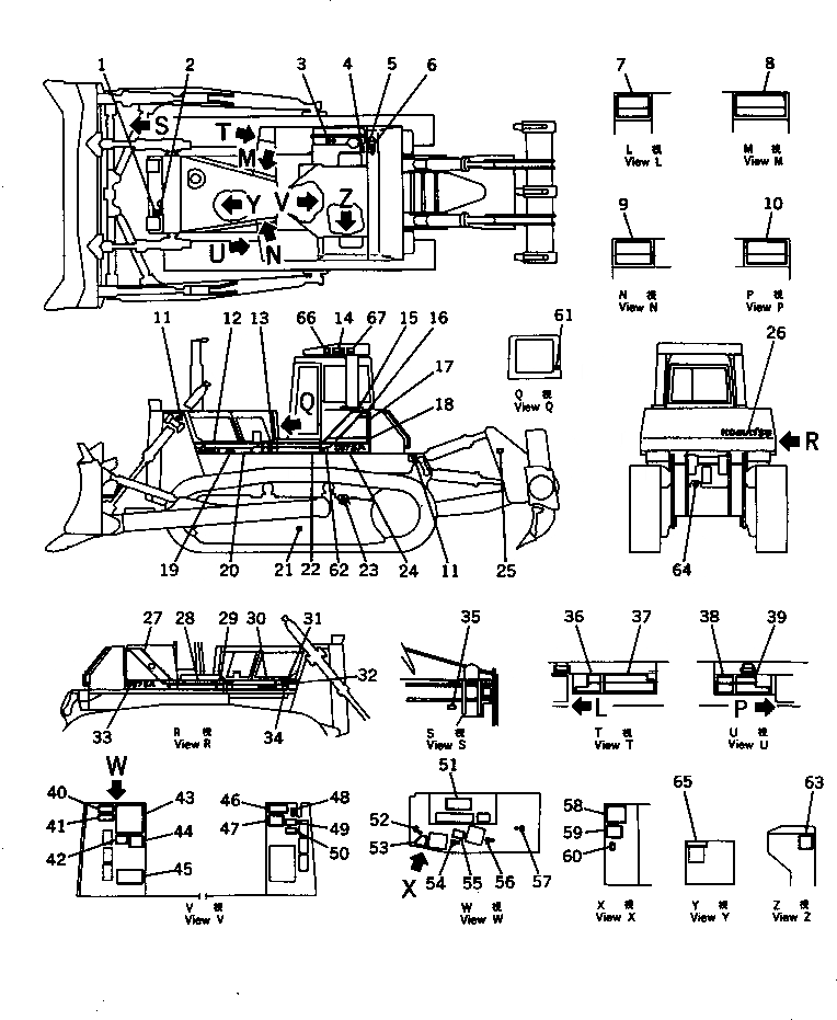 Схема запчастей Komatsu D375A-2 - МАРКИРОВКА (ИСПАНИЯ)(№8-) МАРКИРОВКА¤ ИНСТРУМЕНТ И РЕМКОМПЛЕКТЫ
