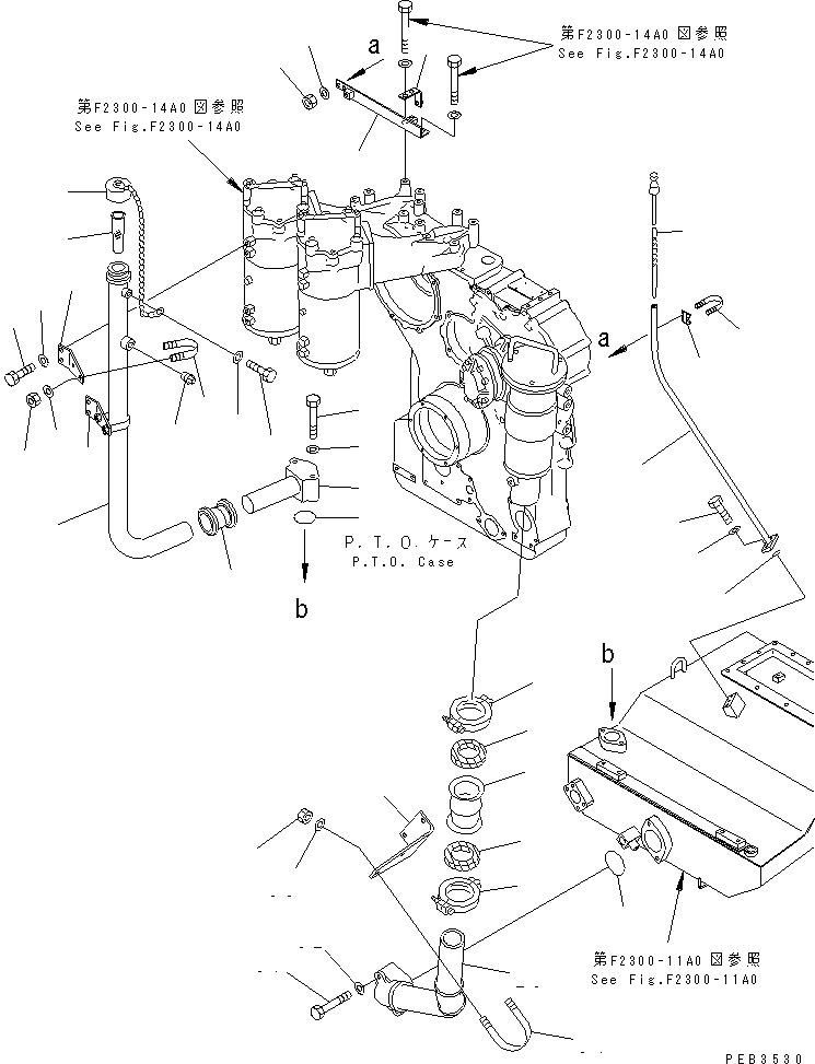 Схема запчастей Komatsu D375A-3-01 - GAUGE И ВСАСЫВ. ЛИНИЯ СИЛОВАЯ ПЕРЕДАЧА И КОНЕЧНАЯ ПЕРЕДАЧА