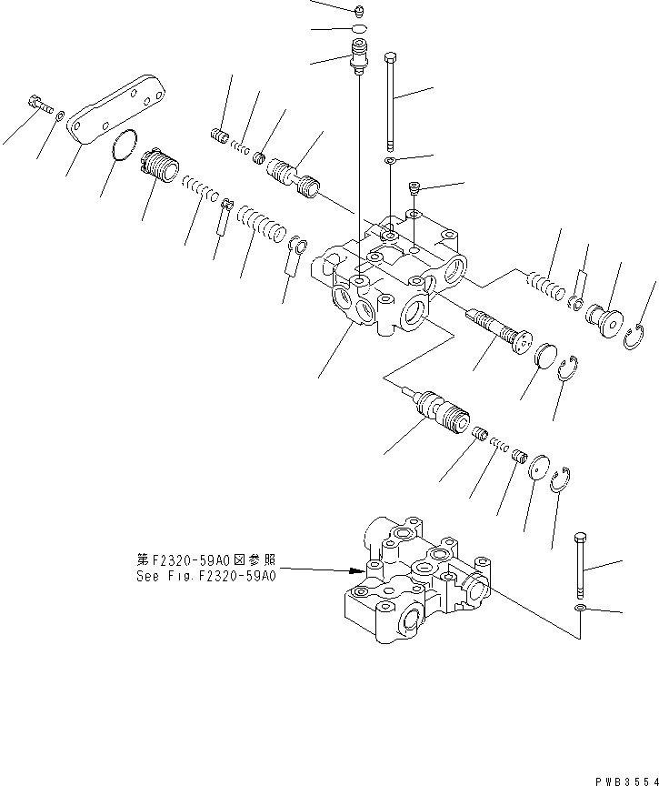 Схема запчастей Komatsu D375A-3-01 - КЛАПАН ТРАНСМИССИИ (/) СИЛОВАЯ ПЕРЕДАЧА И КОНЕЧНАЯ ПЕРЕДАЧА