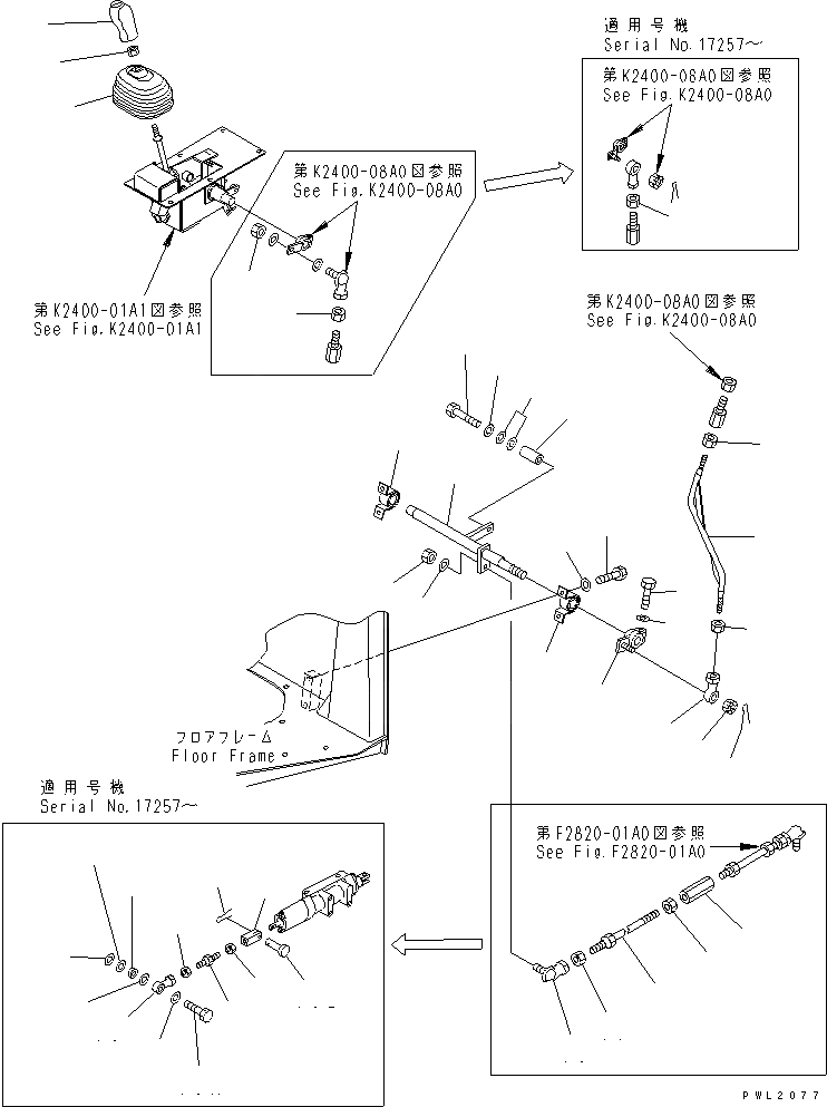 Схема запчастей Komatsu D375A-3-01 - РЫЧАГ УПРАВЛ-Я ТРАНСМИССИЕЙ (/) КАБИНА ОПЕРАТОРА И СИСТЕМА УПРАВЛЕНИЯ