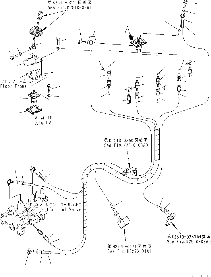 Схема запчастей Komatsu D375A-3-01 - ОТВАЛ УПРАВЛ-Е (ОТВАЛ С ДВОЙН. ПЕРЕКОСОМ) (/) КАБИНА ОПЕРАТОРА И СИСТЕМА УПРАВЛЕНИЯ