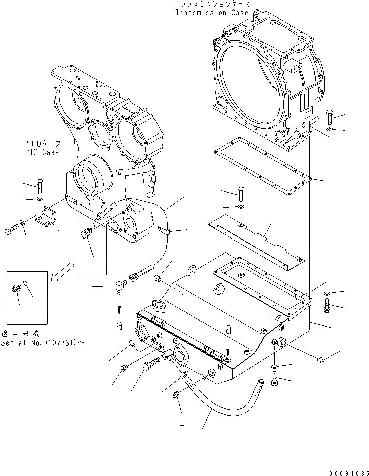 Схема запчастей Komatsu D375A-5 - СИЛОВАЯ ПЕРЕДАЧА (/)¤ БАК (МОРОЗОУСТОЙЧИВ. СПЕЦ-Я (A) СПЕЦ-Я.) СИЛОВАЯ ПЕРЕДАЧА И КОНЕЧНАЯ ПЕРЕДАЧА