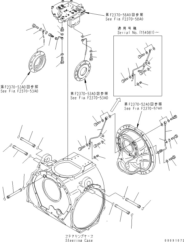 Схема запчастей Komatsu D375A-5 - РУЛЕВ. УПРАВЛЕНИЕ (7/8)¤ РУЛЕВ. УПРАВЛЕНИЕ И ТОРМОЗНАЯ ГИДРОЛИНИЯ СИЛОВАЯ ПЕРЕДАЧА И КОНЕЧНАЯ ПЕРЕДАЧА