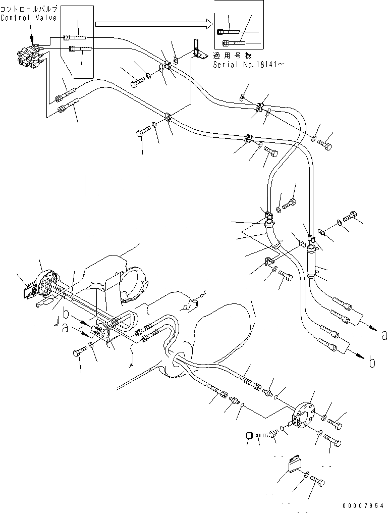 Схема запчастей Komatsu D375A-5 - ПЕРЕКОС. ОТВАЛА ЛИНИЯ (ОСНОВН. РАМА) (ДЛЯ ДВОЙН. НАКЛОН. PITCH DOZER)(№8-9) ГИДРАВЛИКА
