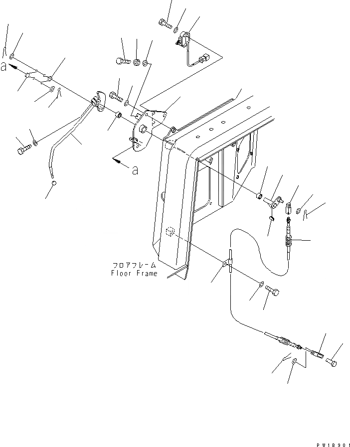 Схема запчастей Komatsu D375A-5 - РЫЧАГ УПРАВЛ-Я ТОРМОЗОМ КАБИНА ОПЕРАТОРА И СИСТЕМА УПРАВЛЕНИЯ