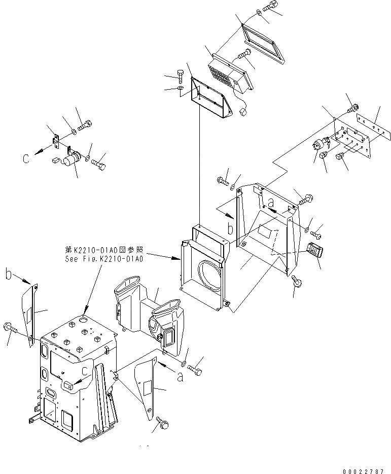 Схема запчастей Komatsu D375A-5 - ПРИБОРНАЯ ПАНЕЛЬ (ПАНЕЛЬ) (БЕЗ КОНТРОЛЯ ПРОСКАЛЬЗ-Я ГУСЕНИЦ¤С КОНДИЦИОНЕРОМ) (ДЛЯ VHMS) КАБИНА ОПЕРАТОРА И СИСТЕМА УПРАВЛЕНИЯ
