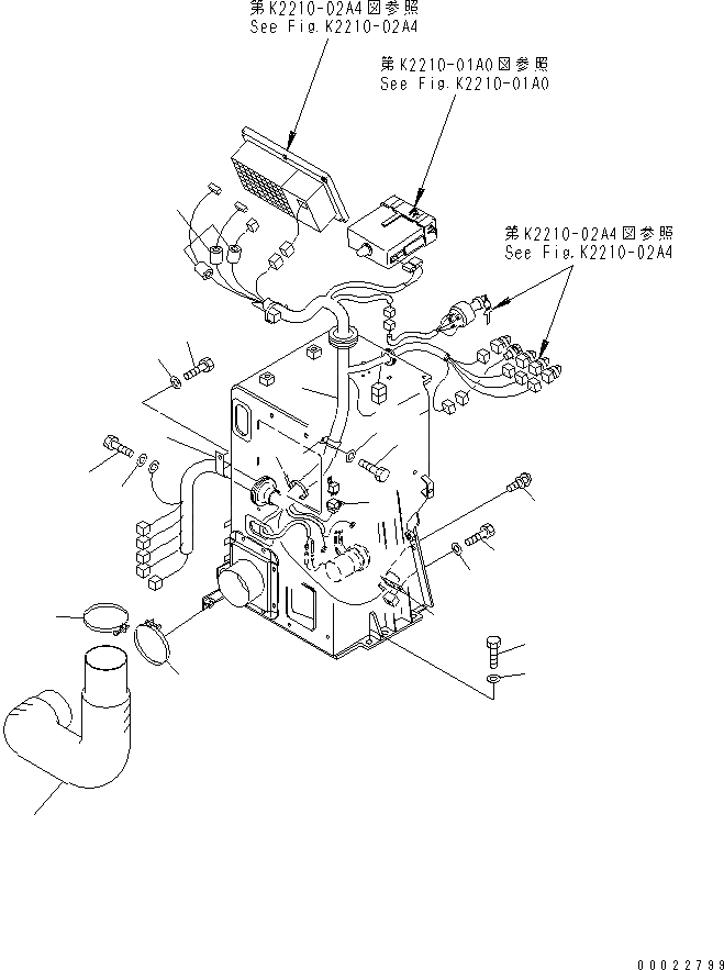 Схема запчастей Komatsu D375A-5 - ПРИБОРНАЯ ПАНЕЛЬ (ЭЛЕКТРОПРОВОДКА) (С КОНДИЦ.DITIOER) КАБИНА ОПЕРАТОРА И СИСТЕМА УПРАВЛЕНИЯ
