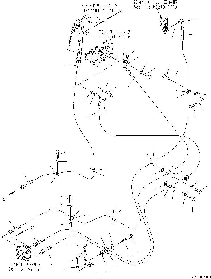 Схема запчастей Komatsu D375A-5 - ПЕРЕКОС. ОТВАЛА ЛИНИЯ (ДЛЯ ОТВАЛА С ДВОЙН. ПЕРЕКОСОМ) ЧАСТИ КОРПУСА
