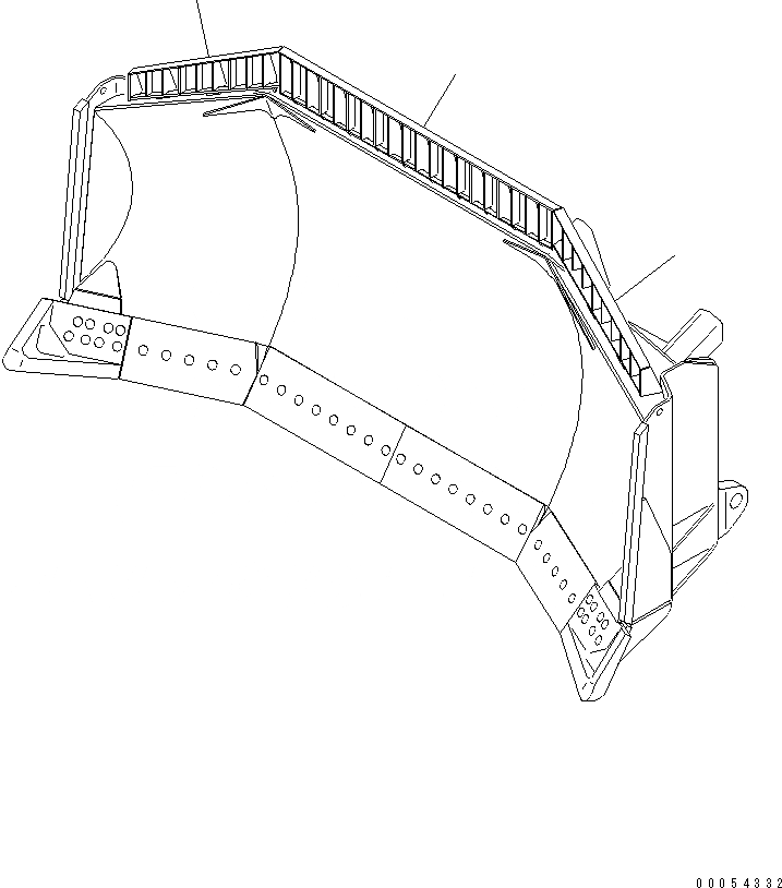 Схема запчастей Komatsu D375A-5 - SPIL ЧАСТИ КОРПУСА (СФЕРИЧ. ОТВАЛ) РАБОЧЕЕ ОБОРУДОВАНИЕ