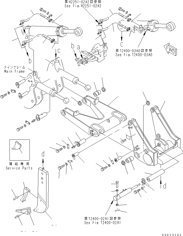 Схема запчастей Komatsu D375A-5 - РЫХЛИТЕЛЬ (ГИГАНТСК. РЫХЛИТ)(№8-9) РАБОЧЕЕ ОБОРУДОВАНИЕ